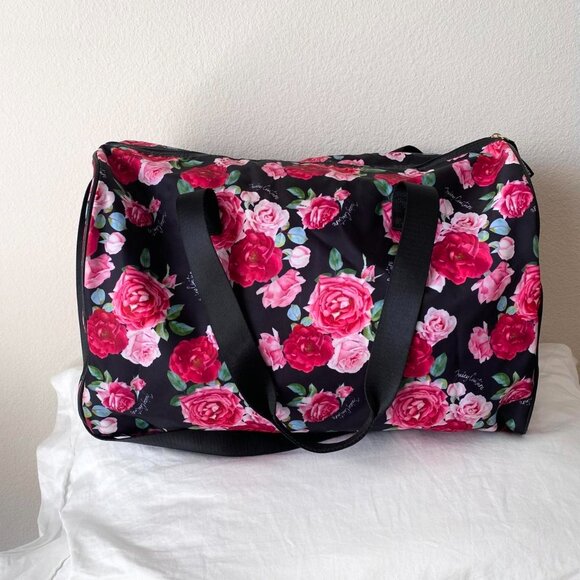 Juicy Couture Pink Floral Duffel Bag Luggage - Picture 3 of 7